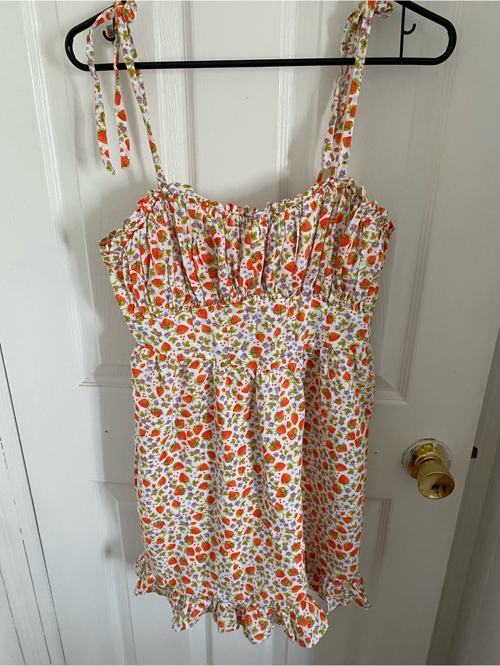 Strawberry print sundress